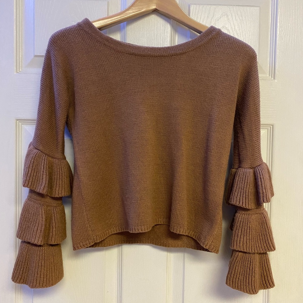 Noon and Madison Ruffle Sweater